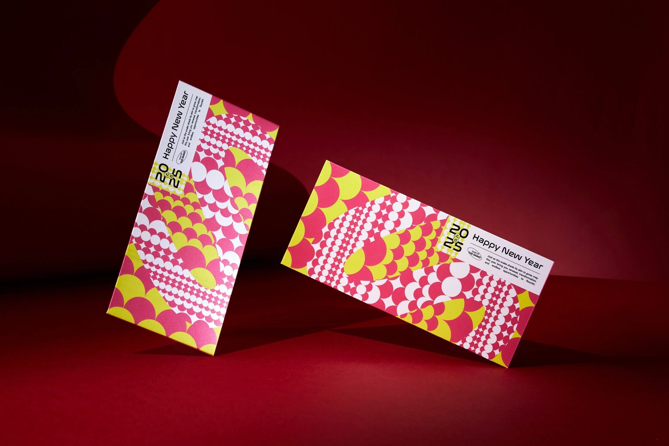 New Year card set detail